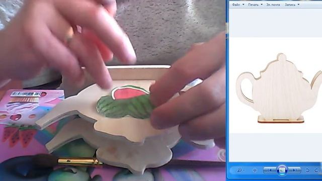 Саитгалеев Д.Р. Объединение "Чудеса из дерева". Выполнение декорирования поделки в техник декупаж. смотреть онлайн