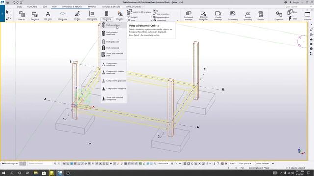 8. Tekla Structures Tutorials | Using Render option for Views in tekla structures 2021 смотреть онлайн