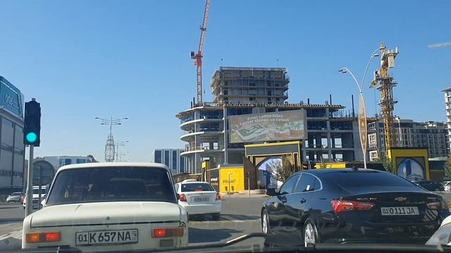 Uzbekistan Tashkent дорога в АЭРОПОРТ смотреть онлайн
