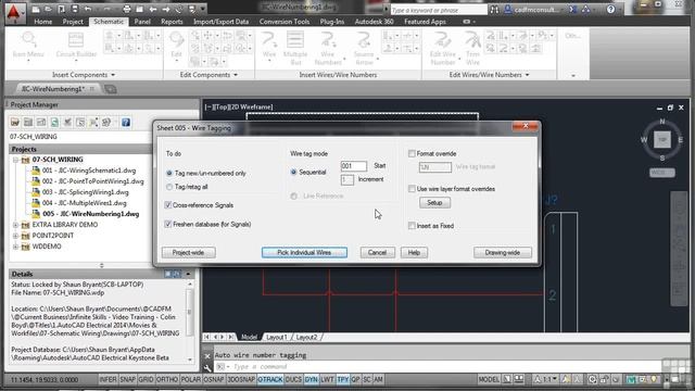 Part 16 Multiple Wires, Wire number, Leaders, Source; Autocad Electrical Tutorial смотреть онлайн
