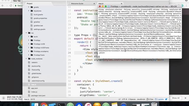 React Native Toutorial 01 Hello World App смотреть онлайн