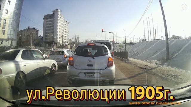 едем по городу УЛАН-УДЭ ул.Трактовая-т.ц.Столичный. смотреть онлайн