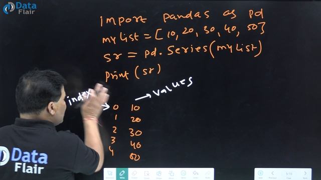 How to Print Series and Index Values from List in Pandas [Hindi] смотреть онлайн