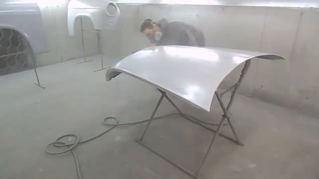 Реставрация ГАЗ-21.Покраска в проявочный слой. смотреть онлайн