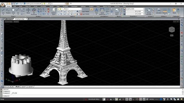 ActCAD│How to import STL file format in ActCAD смотреть онлайн