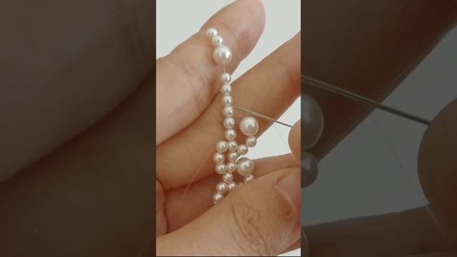 #pearl ||Handmade pearl necklace ideas смотреть онлайн