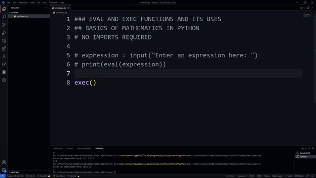 Basics of exec() and eval() in Python смотреть онлайн