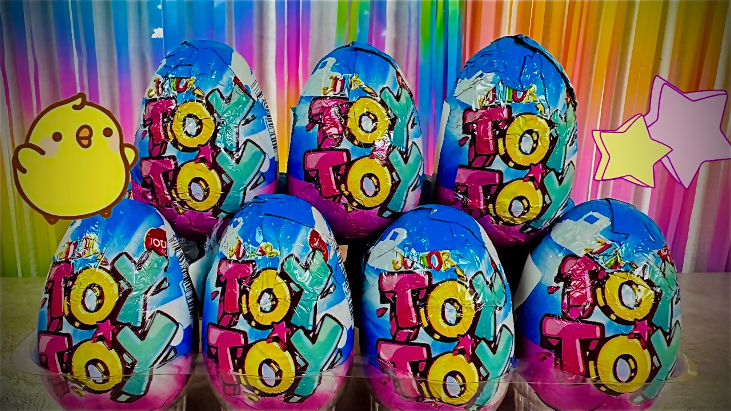 Сюрпризы Junior Toy Toy! Распаковываем Блок Шоколадных Яиц С Сюрпризами! смотреть онлайн