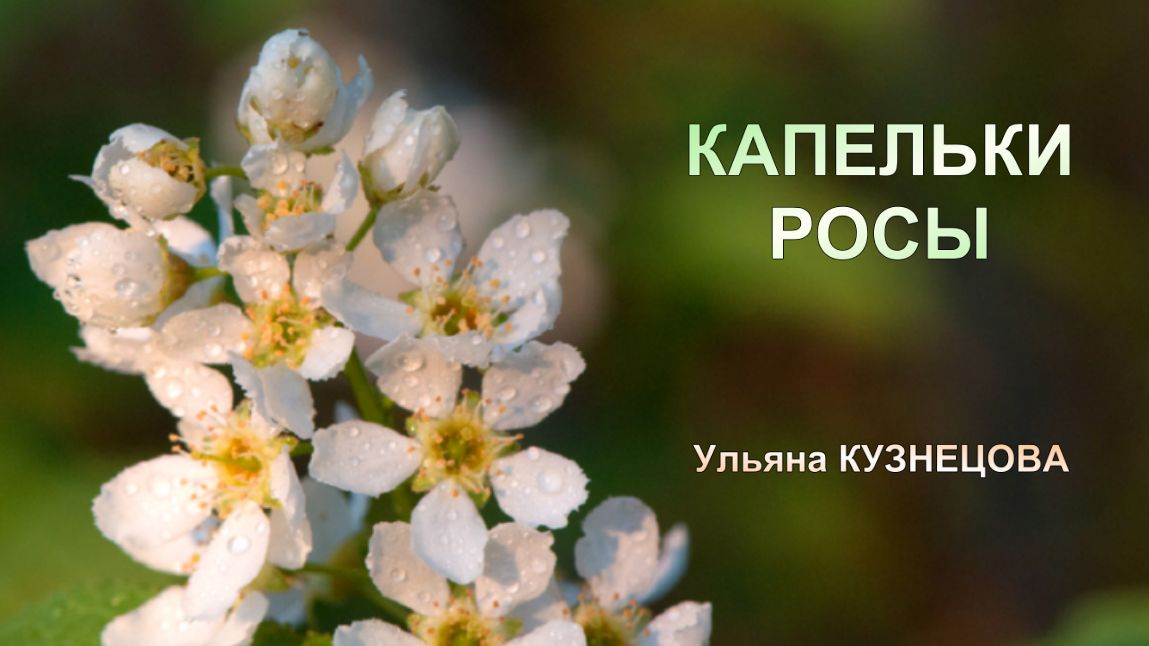 Капельки росы - Ульяна Кузнецова. Drops of dew - Uliana Kuznetsova. смотреть онлайн