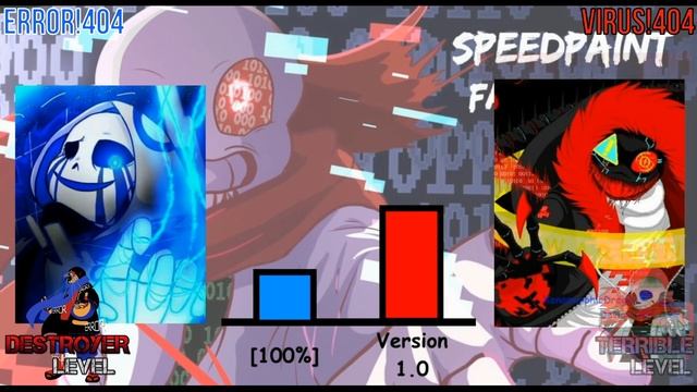 ERROR!404 Sans VS VIRUS!404 Sans Power Levels смотреть онлайн