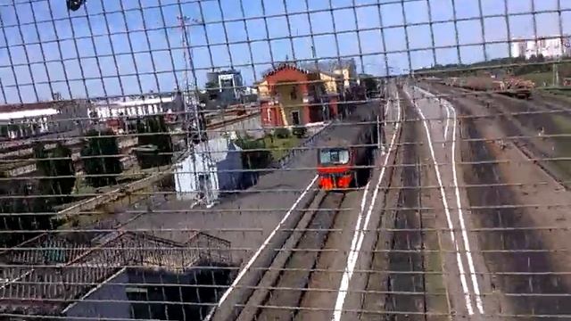 0527, город Орёл, Выгонка, пешеходный мост, переход, депо, железнодорожный вокзал, трамвайное кольц