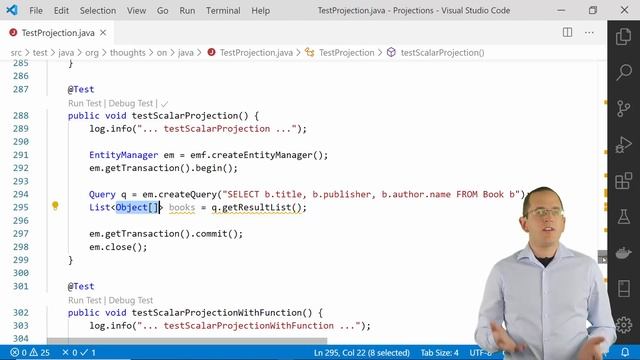 Projections with JPA and Hibernate смотреть онлайн