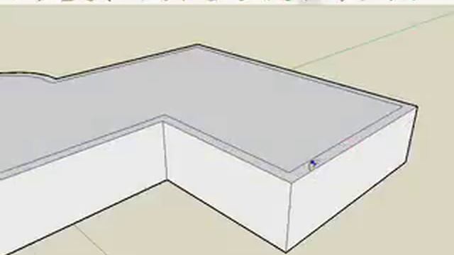 SketchUp: Building flat roofs with parapets смотреть онлайн