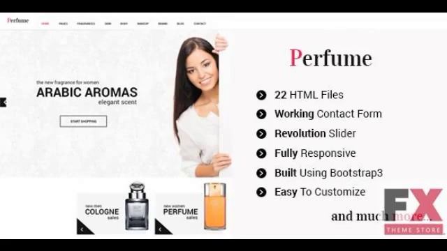 Preview Perfume - Responsive e-commerce HTML5 Template TFx смотреть онлайн
