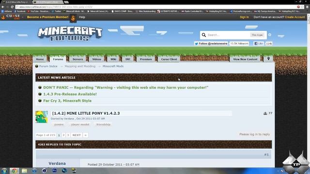 Minecraft 1.4.6 - How To Install The Mine Little Pony Mod смотреть онлайн