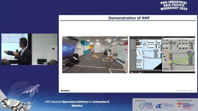 ROS-I APAC Workshop 2022 - Towards Practical Deployment of RMF on Panasonic HOSPI Robot смотреть онлайн