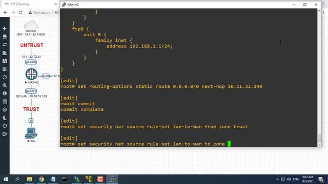 How To Setup Juniper To Access The Internet (Zone, Policy, NAT, DHCP,..)