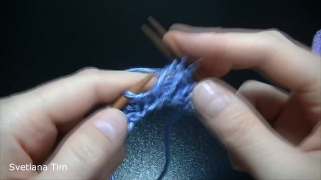 Лицевая петля-Лицевая скрещенная. Изнаночная петля-изнаночная скрещенная # 621 смотреть онлайн