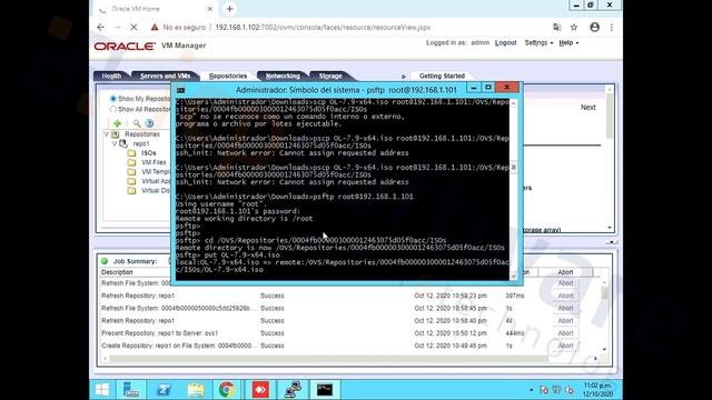 Creación de Pool, Repositorio y Máquina Virtual desde Oracle VM Manager смотреть онлайн