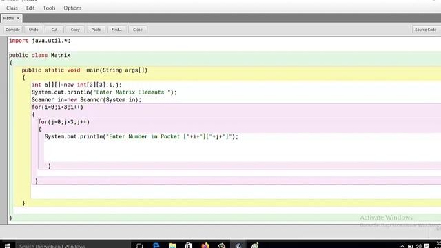 Print a 2 D Array or Matrix in Java смотреть онлайн