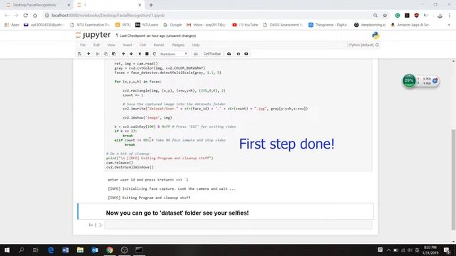 python opencv real-time facial recognition. Very easy!!! Step by step!!! смотреть онлайн