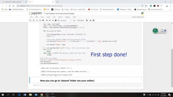 python opencv real-time facial recognition. Very easy!!! Step by step!!!