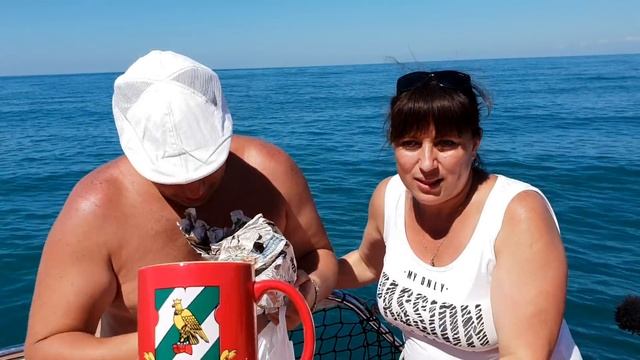 Подписчики ЖГУТ!!! Ирина и Юрий из Москвы ;) посреди Черного моря. смотреть онлайн