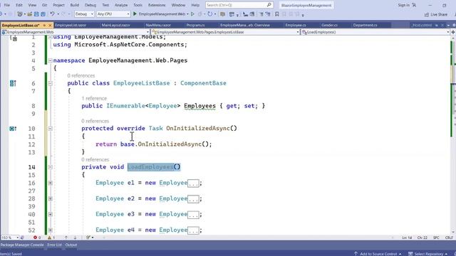 ASP.NET Core Blazor - 7 - Employee List Blazor component in ASP.NET Core. смотреть онлайн