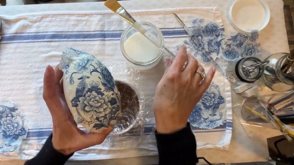 Decoupage Easter Egg Tutorial