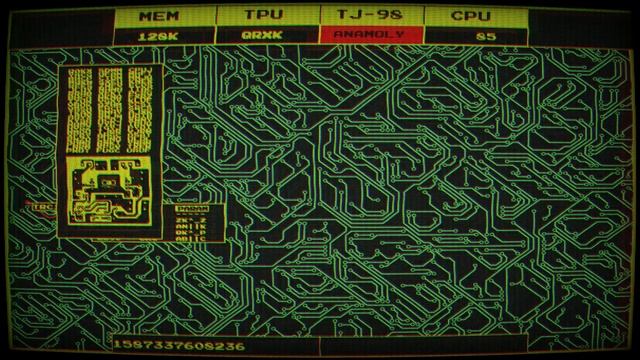 Retro Terminal Style Sci-Fi "Circuit Scan" Background Visual - v1 смотреть онлайн