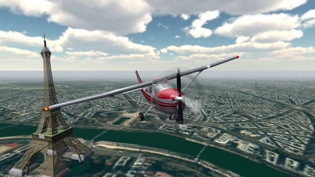 Flight Simulator Paris 2015 for Android iPhone iPad iOS - FlyWings смотреть онлайн