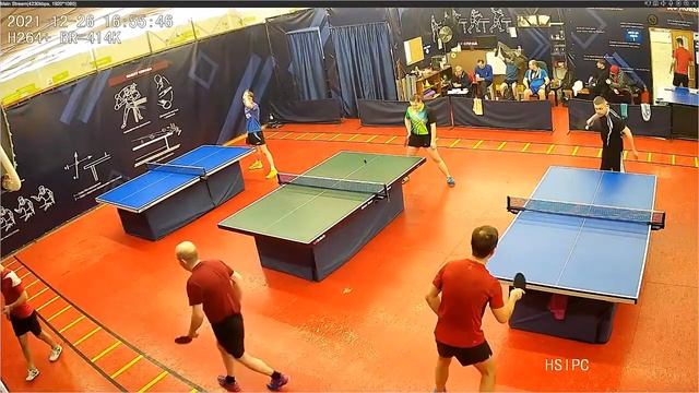 1-ая Южно-Кузбасская Лига в Новоильинском теннисном клубе ТОПС г. Новокузнецк от 26.12.21 смотреть онлайн