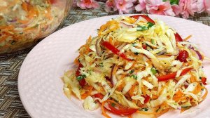 Простой и Полезный Салат и на каждый День и на Праздничный Стол. Салат из Капусты по- Корейски.