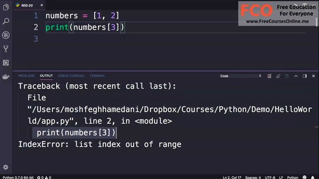 Python for Beginners: Exceptions смотреть онлайн