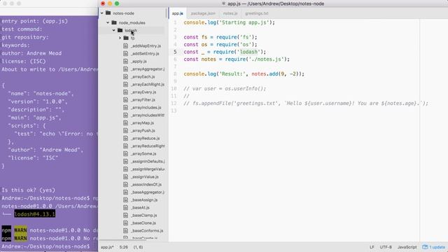 Node.js Developer Course: Using 3rd Party Modules смотреть онлайн