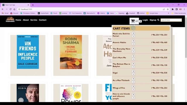 Shopping Cart React смотреть онлайн