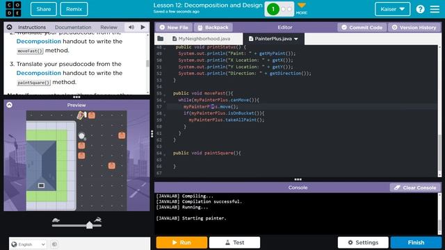 Code.org Lesson 12.1 A Decomposition and Design | Answers Tutorial | Unit 1 Computer Science A (CSA смотреть онлайн