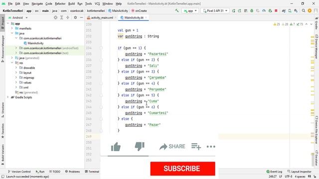 Android Mobil Programlama Dersleri Kotlin #12 Kotlin When (Switch) смотреть онлайн