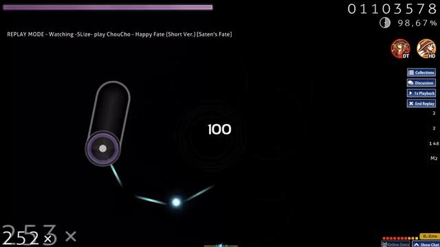 Osu! ChouCho - Happy Fate (Short Ver.) [Saten's Fate]