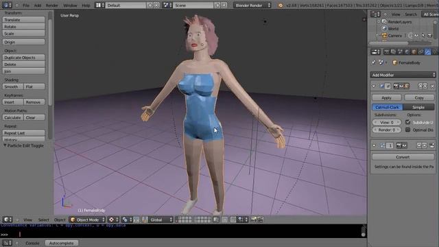 Blender Simulation - Women's Ski Jump Model Preview смотреть онлайн