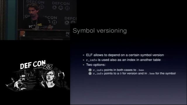 DEF CON 23 - Di Federico and Shoshitaishvili - Dark Side of the ELF смотреть онлайн