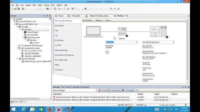 Comunicacion ModBus TCP, Usando Codesys 3.5 Y PLC Festo