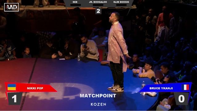 NIKKI POP Vs BRUCE YKANJI - Battle BAD 2022 - POPPING Top 16