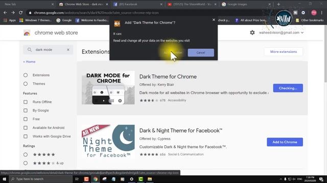 HOW TO ENABLE GOOGLE CHROME DARK MODE BY #TheVisionWorld смотреть онлайн