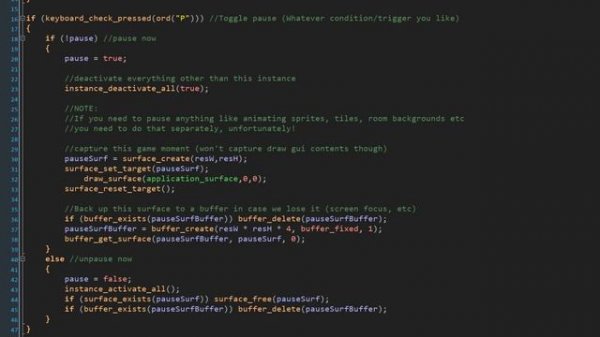 GameMaker - Simple Pause Tutorial