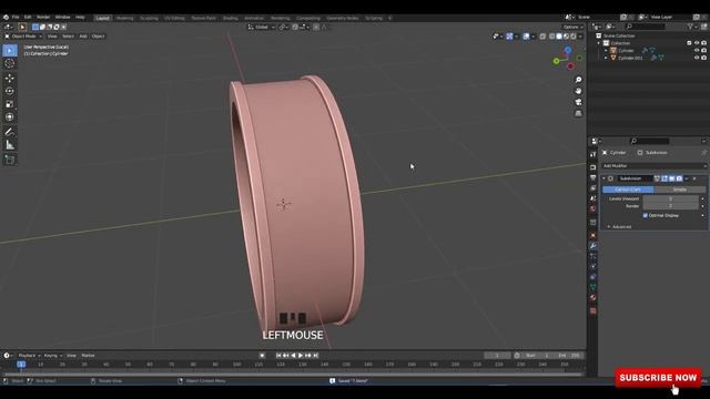 How to Create a Ring _ Blender Tutorial _ 3.0 смотреть онлайн
