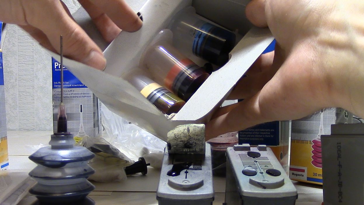 Заправка картриджей. Как заправить картридж на принтер. смотреть онлайн