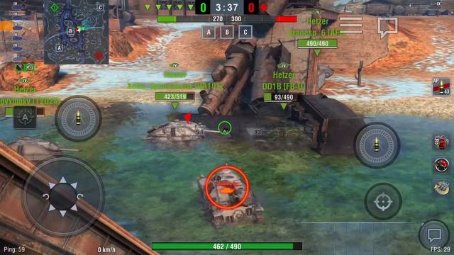 Wot Blitz HETZER fly to space training rooms #7 (I WENT DOWN INSTEAD OF UP LOL IMAO) смотреть онлайн