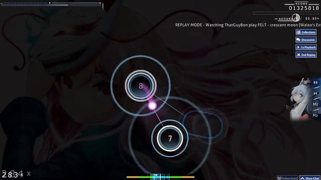 Osu! | FELT - crescent moon [Walao's Extra] {141pp} смотреть онлайн