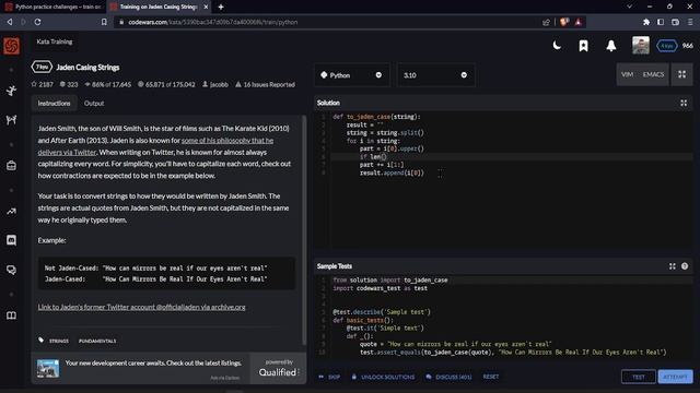 Python Codewars Challenges Kyu 7 смотреть онлайн